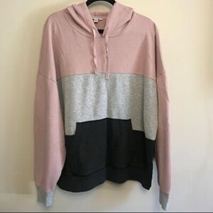 Colour Blocked Hoodie